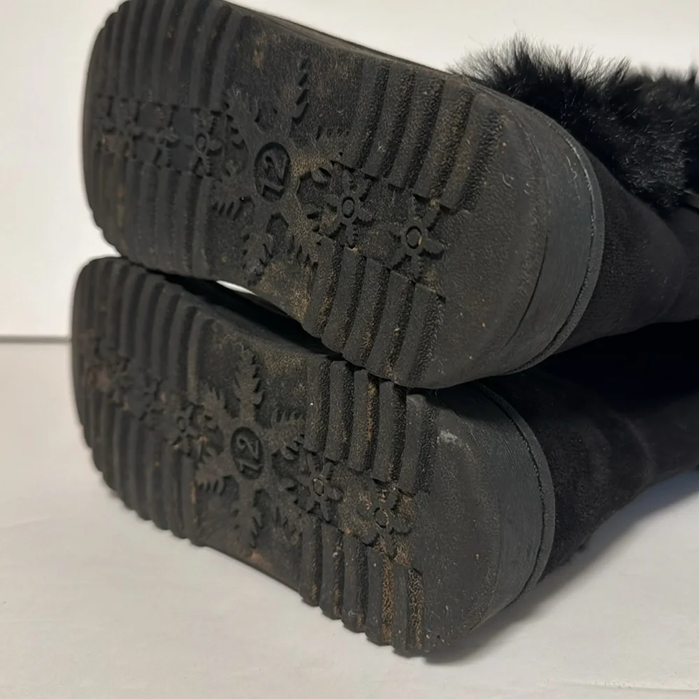 SO Sofia Girls Chestnut Brown‎ Faux Fur Sherpa Style Boot Size 12